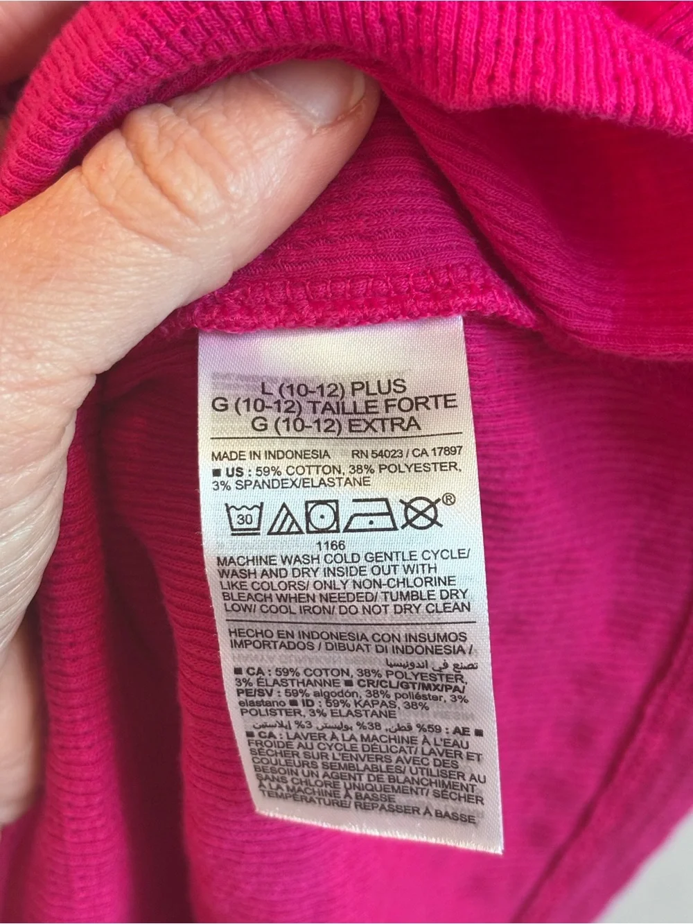 Old Navy Hot Pink Ribbed Tee